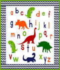 ABC Dinosaur Baby or Toddler Quilt Pattern