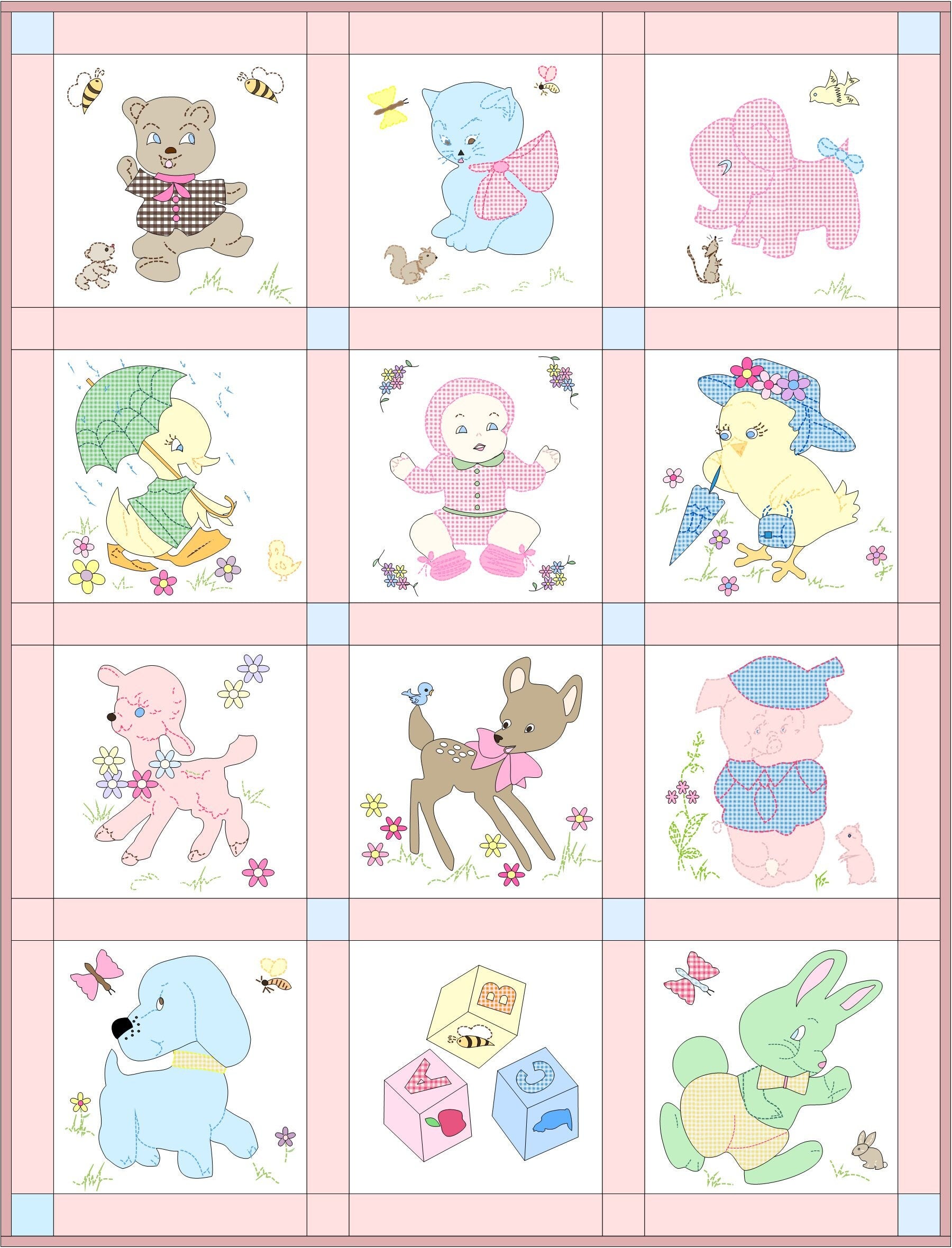 Vintage Baby Quilt Pattern