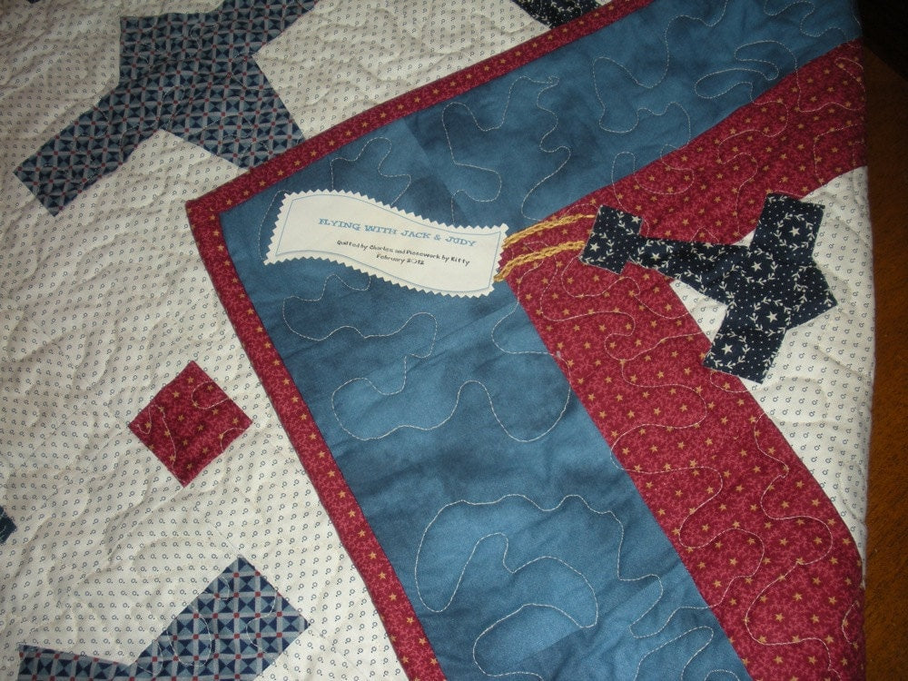 Airplane Quilt - Custom Made to order