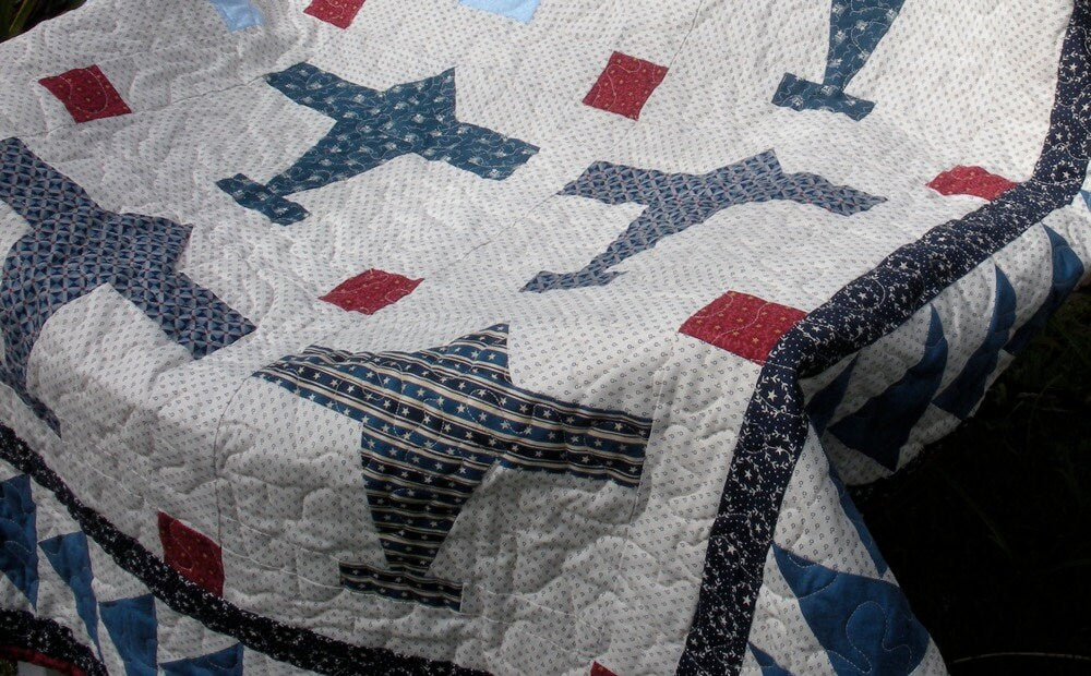 Airplane Quilt Pattern - Digital Download