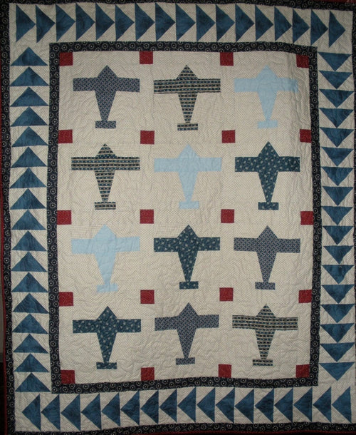 Airplane Quilt - Custom Made to order