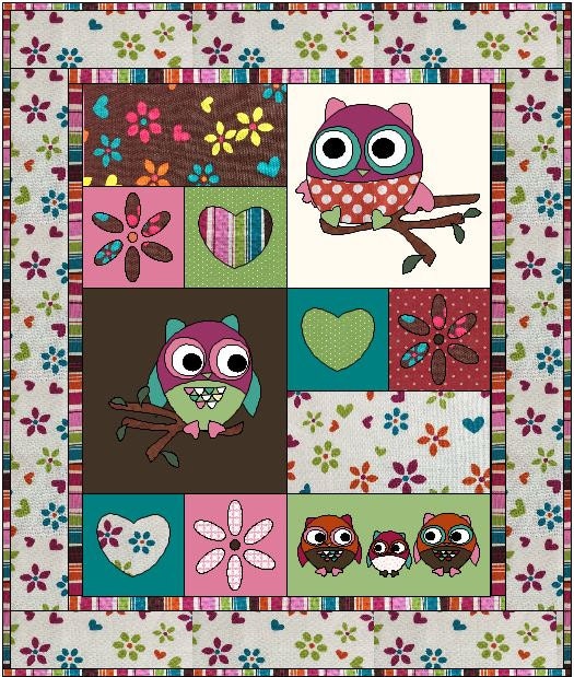 Owl Tree Quilt Pattern - digital download