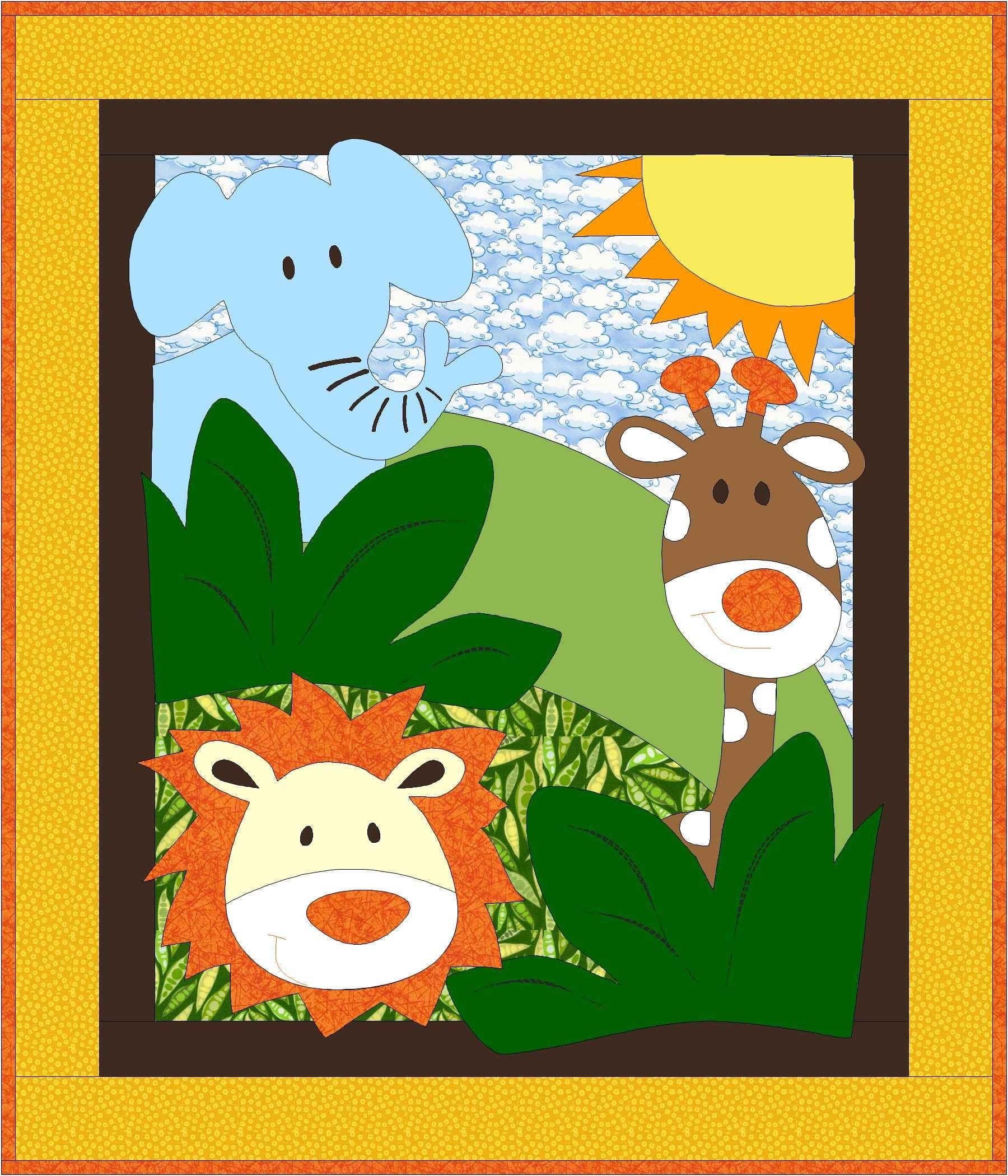 Jungle Toss Quilt Pattern