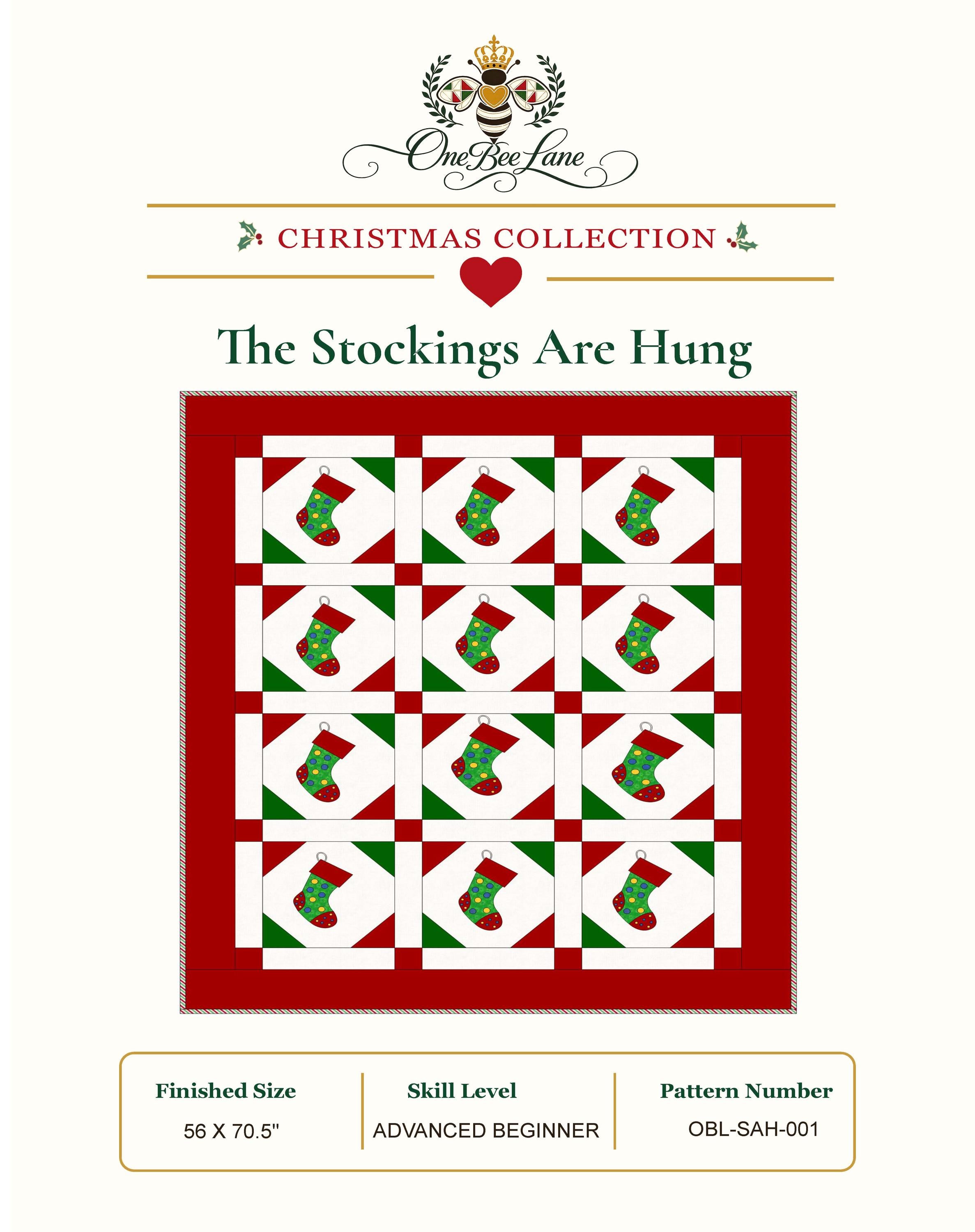 The Stockings are Hung Christmas Quilt Pattern