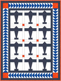 Airplane Quilt Pattern - Crib Size - Digital Download