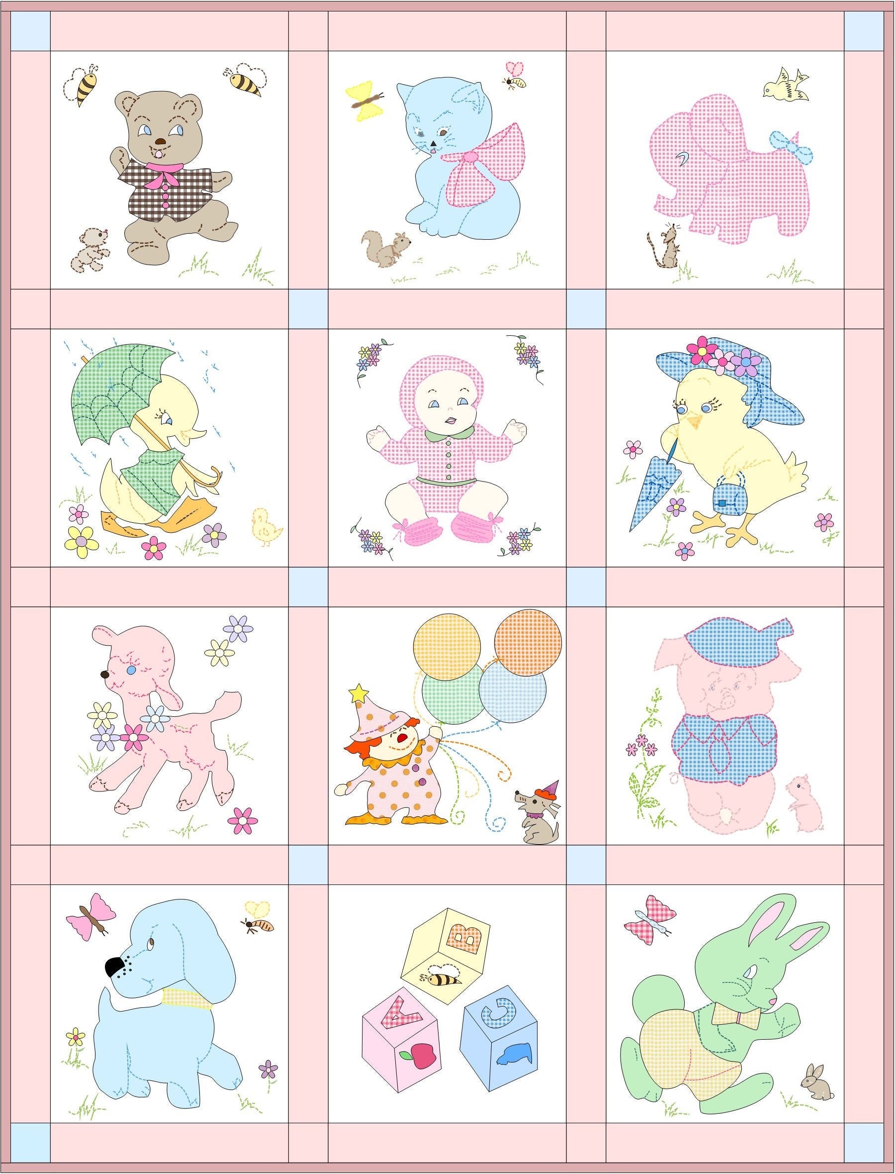 Vintage Baby Quilt Pattern