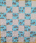 Modern Owls All Over Baby Quilt